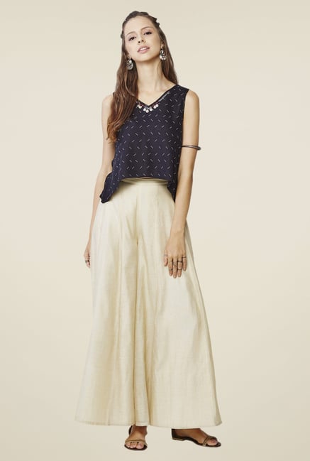 Global Desi Black Printed Top Global Desi Black Printed Top