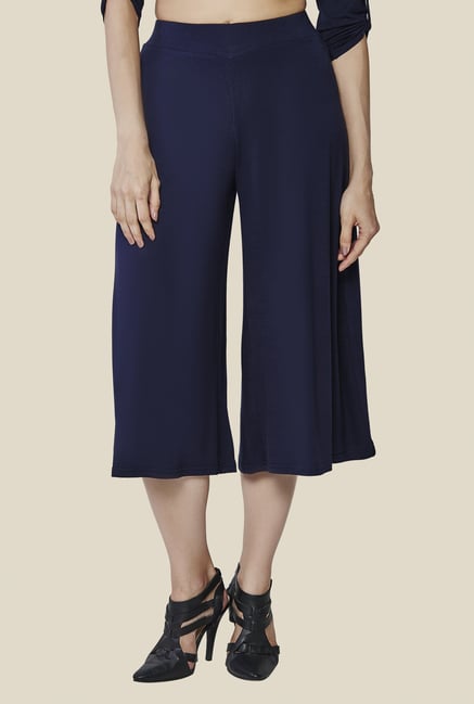 AND Navy Solid Palazzos AND Navy Solid Palazzos