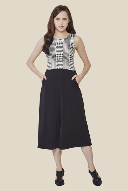 AND Black & White Printed Jumpsuit AND Black & White Printed Jumpsuit