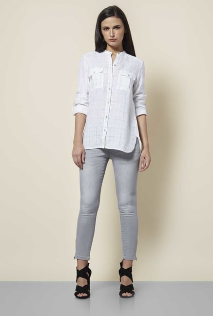 Cottonworld Checks White Shirt Cottonworld Checks White Shirt