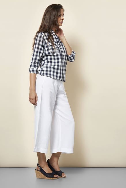 Cottonworld Checks Navy Blouse Cottonworld Checks Navy Blouse
