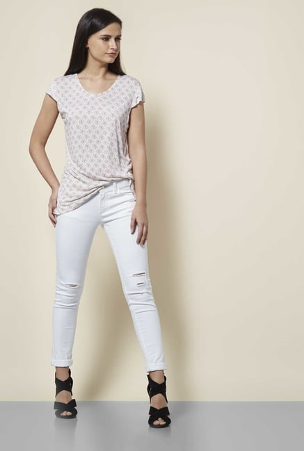 Cottonworld Printed Beige Tunic Cottonworld Printed Beige Tunic