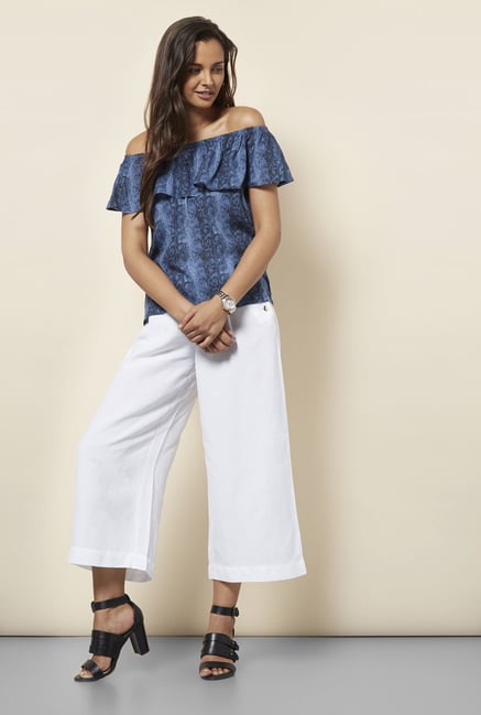 Cottonworld Printed Navy Blouse Cottonworld Printed Navy Blouse