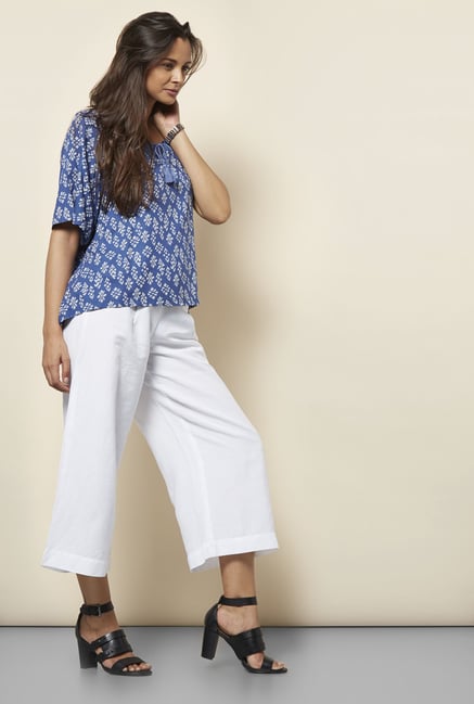 Cottonworld Printed Blue Blouse Cottonworld Printed Blue Blouse