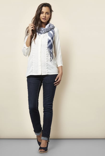 Cottonworld Lace White Blouse Cottonworld Lace White Blouse