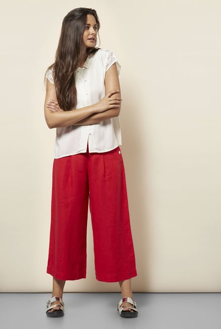 Cottonworld Solid White Blouse Cottonworld Solid White Blouse