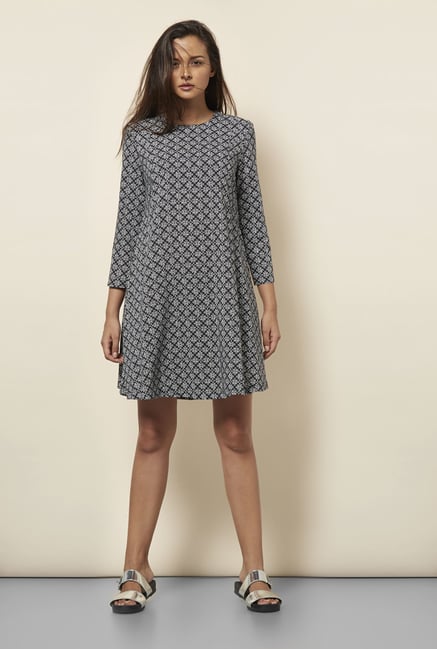 Cottonworld Printed Black Dress Cottonworld Printed Black Dress