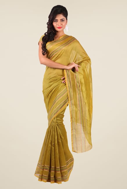 Shonaya Gold Art Silk Solid Saree Shonaya Gold Art Silk Solid Saree