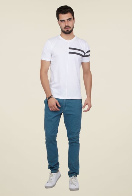 Cult Fiction White Solid T Shirt Cult Fiction White Solid T Shirt