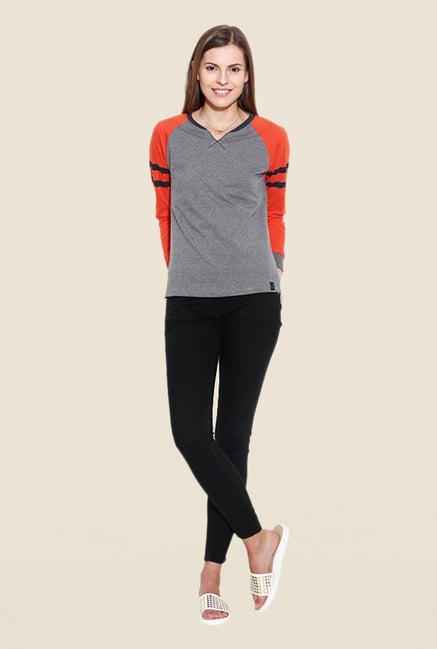 Cult Fiction Grey Solid T Shirt Cult Fiction Grey Solid T Shirt