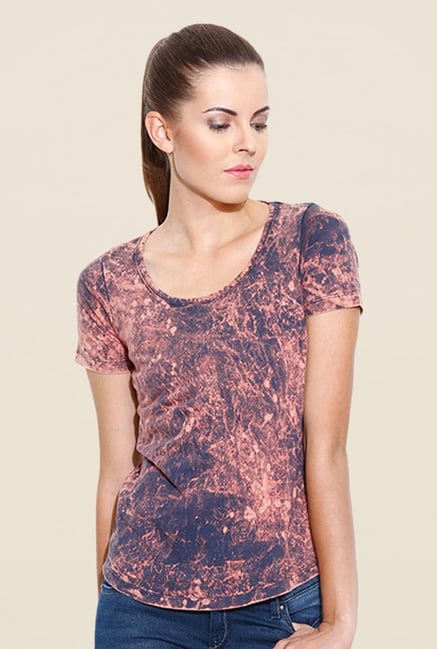 Cult Fiction Navy Tie Dye T Shirt Cult Fiction Navy Tie Dye T Shirt