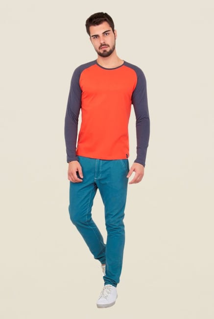 Cult Fiction Orange Solid T Shirt Cult Fiction Orange Solid T Shirt