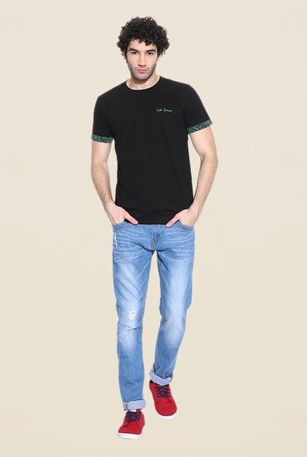 Cult Fiction Black Solid T Shirt Cult Fiction Black Solid T Shirt