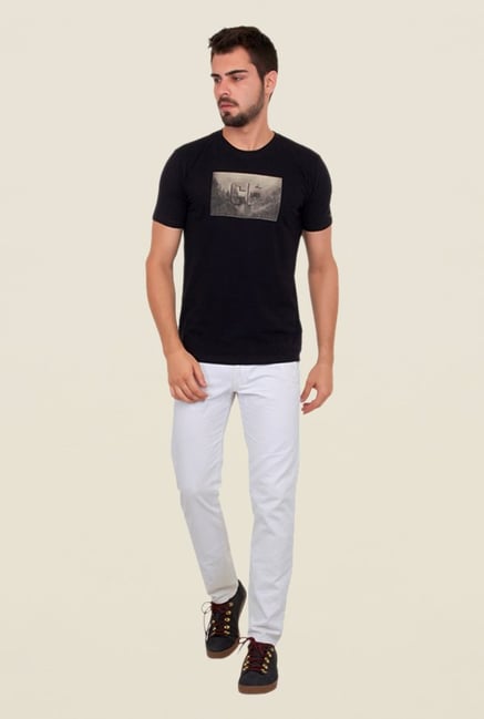 Cult Fiction Black Graphic Print T Shirt Cult Fiction Black Graphic Print T Shirt