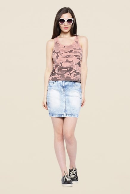Cult Fiction Pink Printed Tank Top Cult Fiction Pink Printed Tank Top