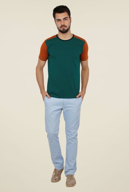 Cult Fiction Teal Green Solid T Shirt Cult Fiction Teal Green Solid T Shirt