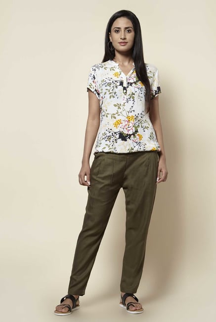 Zudio Khaki Solid Pants Zudio Khaki Solid Pants