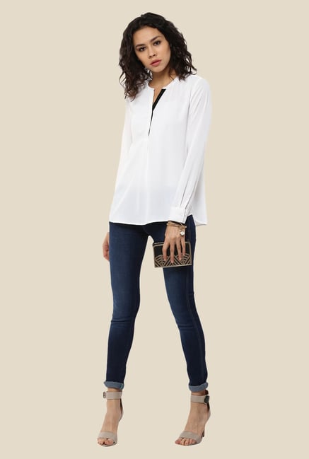Femella White Solid Top Femella White Solid Top