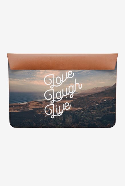 DailyObjects Love Laugh Live MacBook 12 Envelope Sleeve DailyObjects Love Laugh Live MacBook 12 Envelope Sleeve