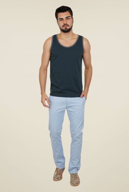 Cult Fiction Navy Solid Vest Cult Fiction Navy Solid Vest