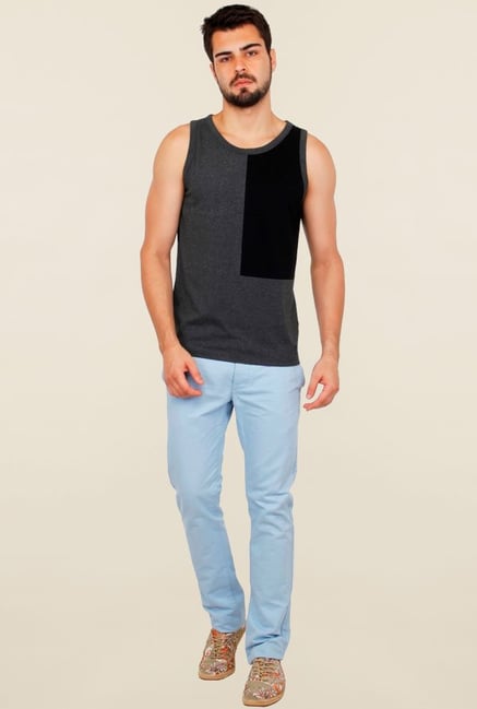 Cult Fiction Grey Solid Vest Cult Fiction Grey Solid Vest