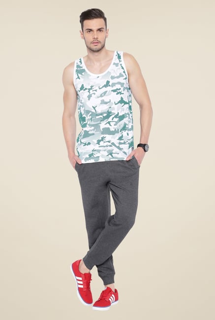 Cult Fiction White Printed Vest Cult Fiction White Printed Vest