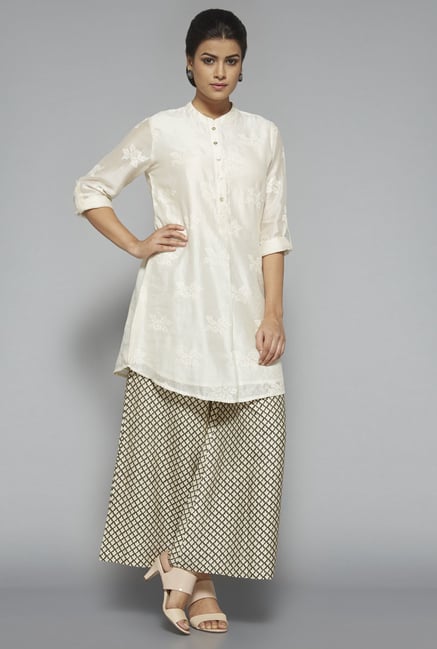 Zuba by Westside Beige Printed Palazzo Zuba by Westside Beige Printed Palazzo