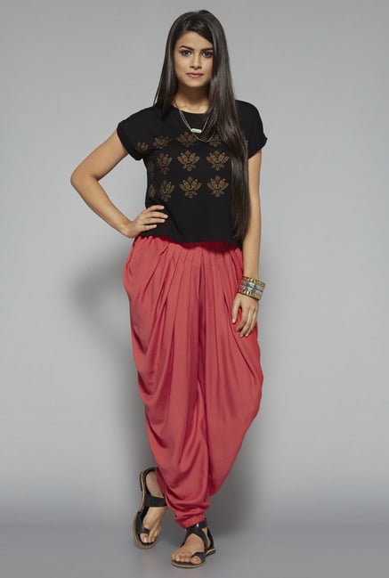 Bombay Paisley by Westside Coral Dhoti Pant Bombay Paisley by Westside Coral Dhoti Pant