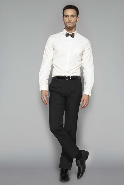 Weststreet by Westside Cream Solid Shirt Weststreet by Westside Cream Solid Shirt