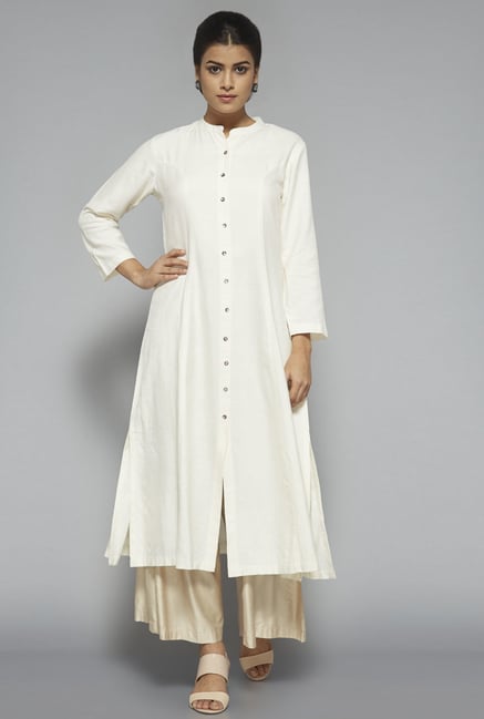 Zuba by Westside Beige Solid Palazzo Zuba by Westside Beige Solid Palazzo