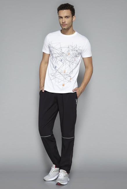 Westsport by Westside White Abstract Print T Shirt Westsport by Westside White Abstract Print T Shirt