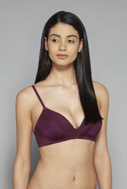 Wunderlove by Westside Wine Plunge Bra Wunderlove by Westside Wine Plunge Bra