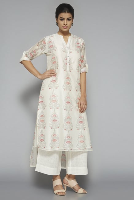 Zuba by Westside Off White Printed Kurta Zuba by Westside Off White Printed Kurta