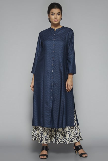 Zuba by Westside Navy Printed Kurta Zuba by Westside Navy Printed Kurta