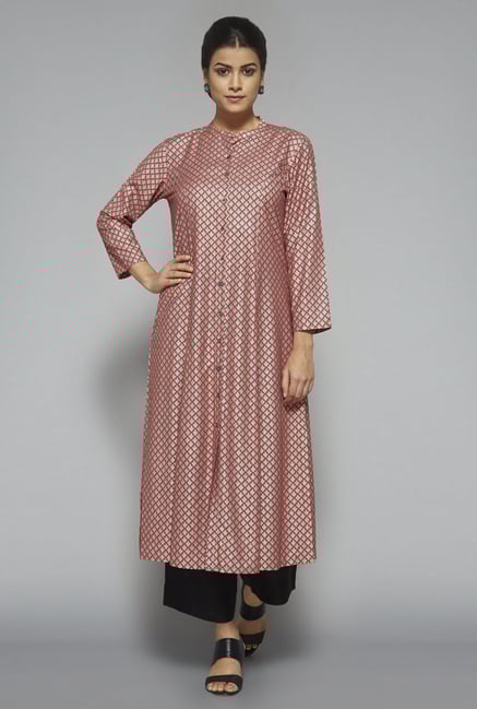 Zuba by Westside Pink Printed Kurta Zuba by Westside Pink Printed Kurta
