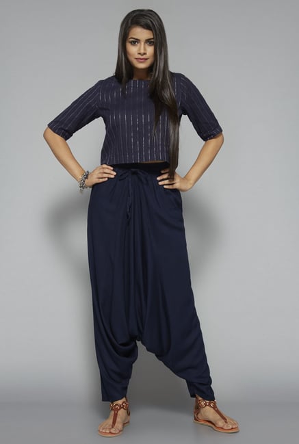 Bombay Paisley by Westside Navy Dhoti Pant Bombay Paisley by Westside Navy Dhoti Pant