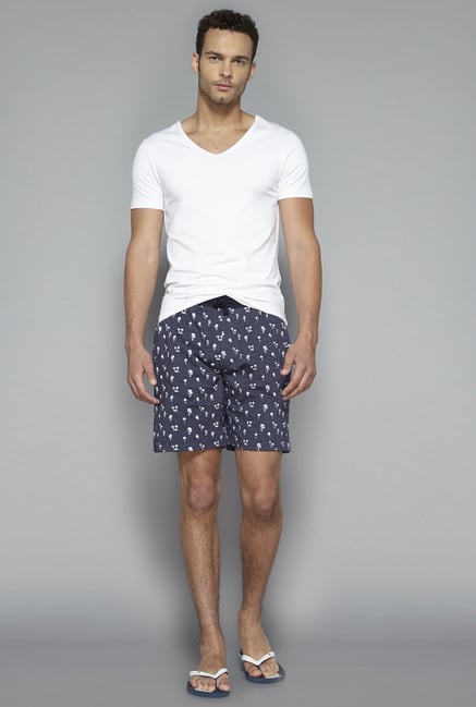 Bodybasics by Westside Navy Printed Shorts Bodybasics by Westside Navy Printed Shorts