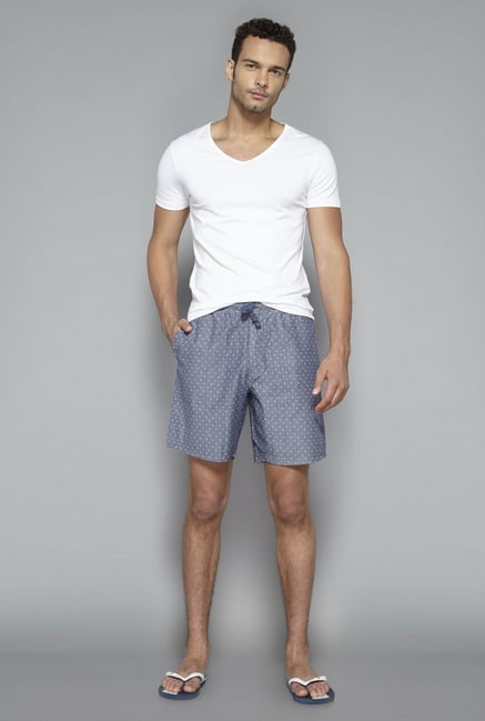 Bodybasics by Westside Grey Printed Shorts Bodybasics by Westside Grey Printed Shorts