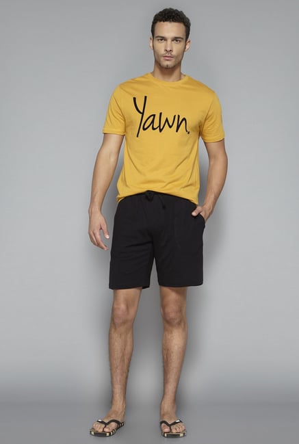 Bodybasics by Westside Mustard Graphic Print T Shirt Bodybasics by Westside Mustard Graphic Print T Shirt