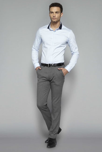 Weststreet by Westside Grey Solid Trouser Weststreet by Westside Grey Solid Trouser
