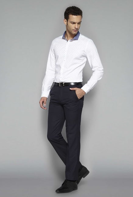 Weststreet by Westside White Self Print Shirt Weststreet by Westside White Self Print Shirt