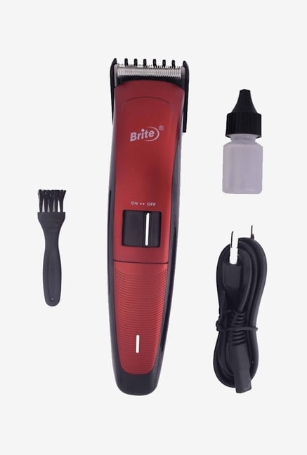 Brite BHT-801 Hair Trimmer for Men (Red) Brite BHT-801 Hair Trimmer for Men (Red)