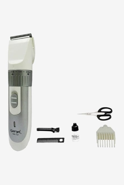 Gemei TRI-721-S Trimmer for Men (White & Grey) Gemei TRI-721-S Trimmer for Men (White & Grey)