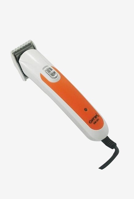 Gemei Rechargeable GM-301-CS Trimmer for Men (White/Orange) Gemei Rechargeable GM-301-CS Trimmer for Men (White/Orange)