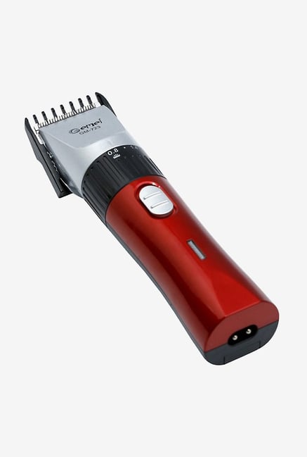 Gemei GM 723 Rechargeable Trimmer for Men (Red/Silver) Gemei GM 723 Rechargeable Trimmer for Men (Red/Silver)