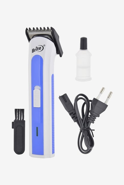Brite BHT-502 Trimmer for Unisex (White & Blue) Brite BHT-502 Trimmer for Unisex (White & Blue)