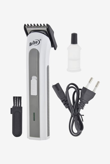 Brite BHT-502 Trimmer for Unisex (White & Grey) Brite BHT-502 Trimmer for Unisex (White & Grey)