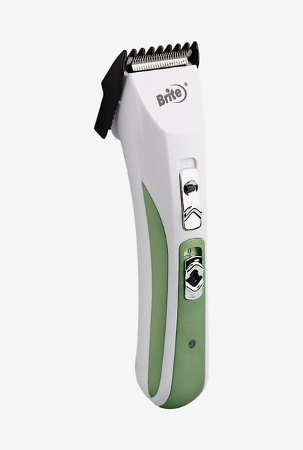 Brite BHT-560 Trimmer for Men (White & Green) Brite BHT-560 Trimmer for Men (White & Green)