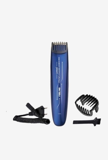 Gemei Lock-in Length setting Trimmer for Men (Blue) Gemei Lock-in Length setting Trimmer for Men (Blue)
