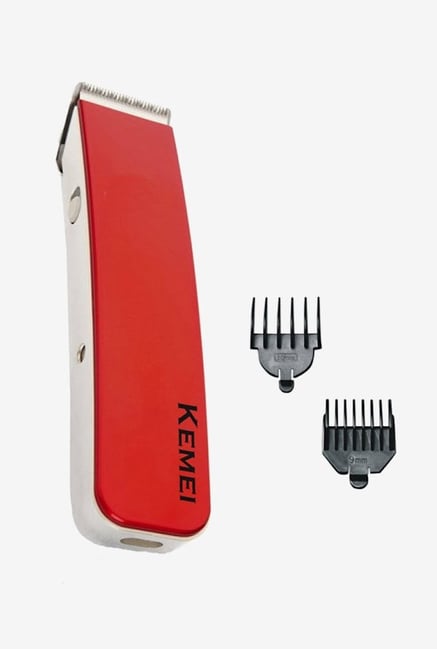 Kemei Km-3005b Trimmer for Unisex (White & Red) Kemei Km-3005b Trimmer for Unisex (White & Red)